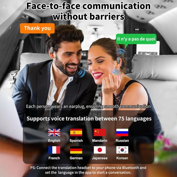 🏆 Best Seller Número 1 ⏰ Último día 💎 Auriculares inalámbricos OWS Bluetooth 5.4 con traducción IA (para iOS y Android)-ES