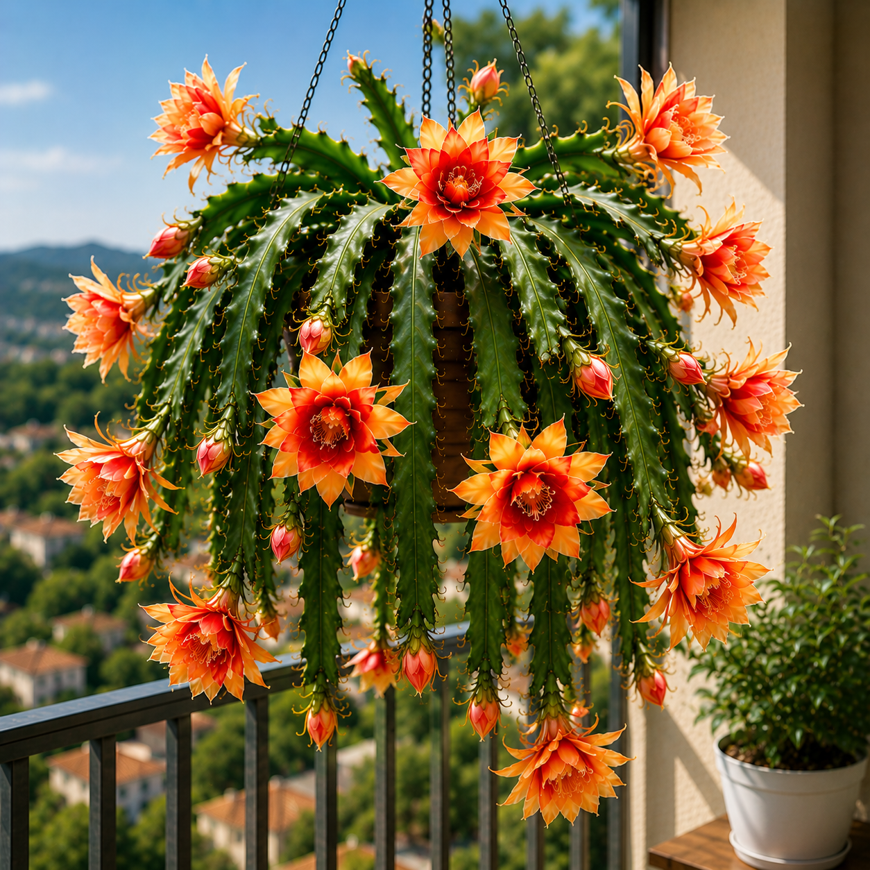 💫 Retas Epiphyllum orchidėjinis kaktusas 🌸 Reta gėlė, kuria visi sustoja pasigrožėti-LT