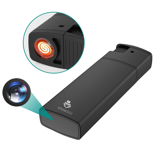 Encendedor con cámara oculta, función de encendido eléctrico real, grabación de video Full HD 1080p, detección de movimiento, grabación en bucle-ES