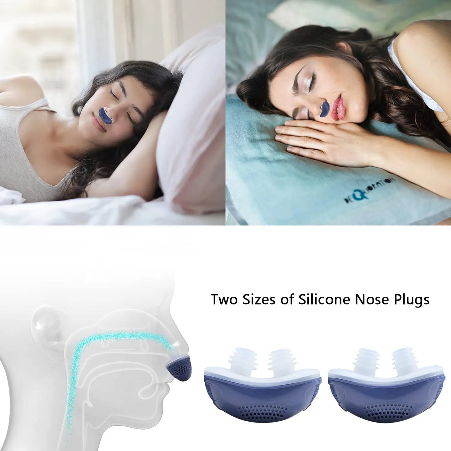 Νέα μίνι συσκευή CPAP χωρίς λάστιχο, χωρίς μάσκα, αναπνευστήρας κατά του ροχαλητού-GR