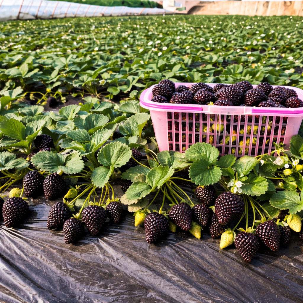 Semillas de fresa gigante Black Diamond: dulces, ricas en nutrientes y fáciles de cultivar en casa.-ES