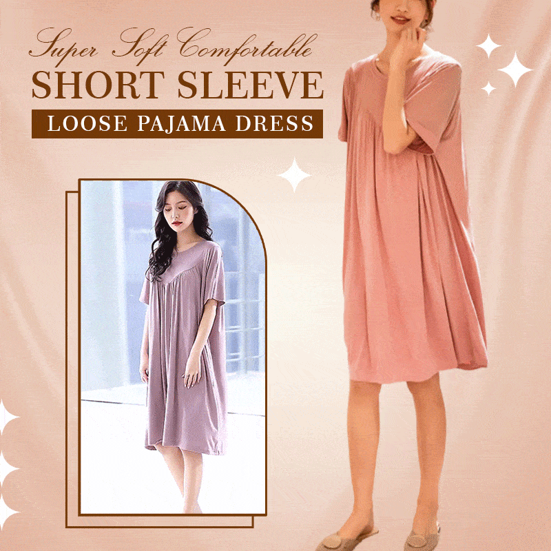 Pijama holgado de manga corta ultra suave y cómodo-ES