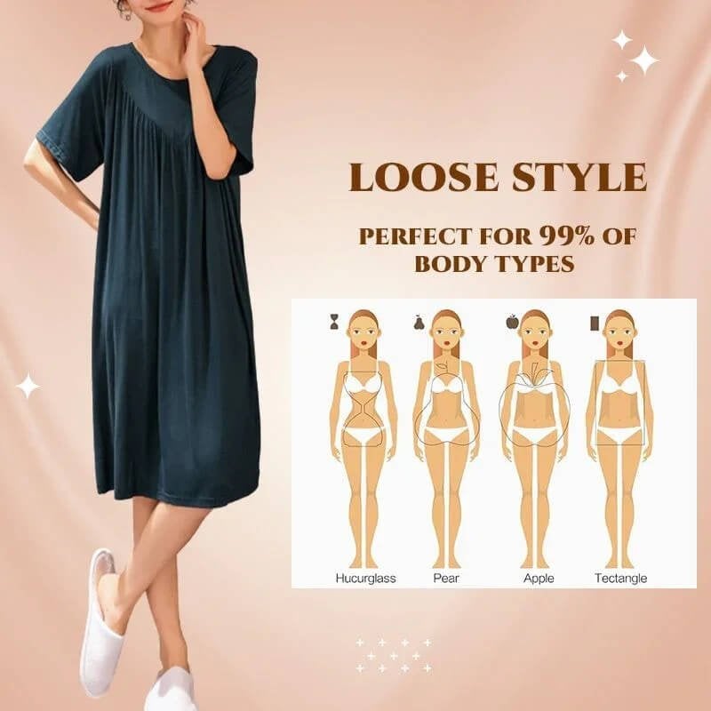 Pijama holgado de manga corta ultra suave y cómodo-ES