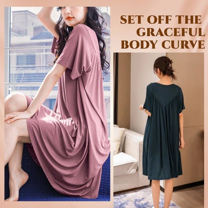Pijama holgado de manga corta ultra suave y cómodo-ES