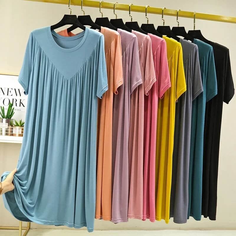 Pijama holgado de manga corta ultra suave y cómodo-ES