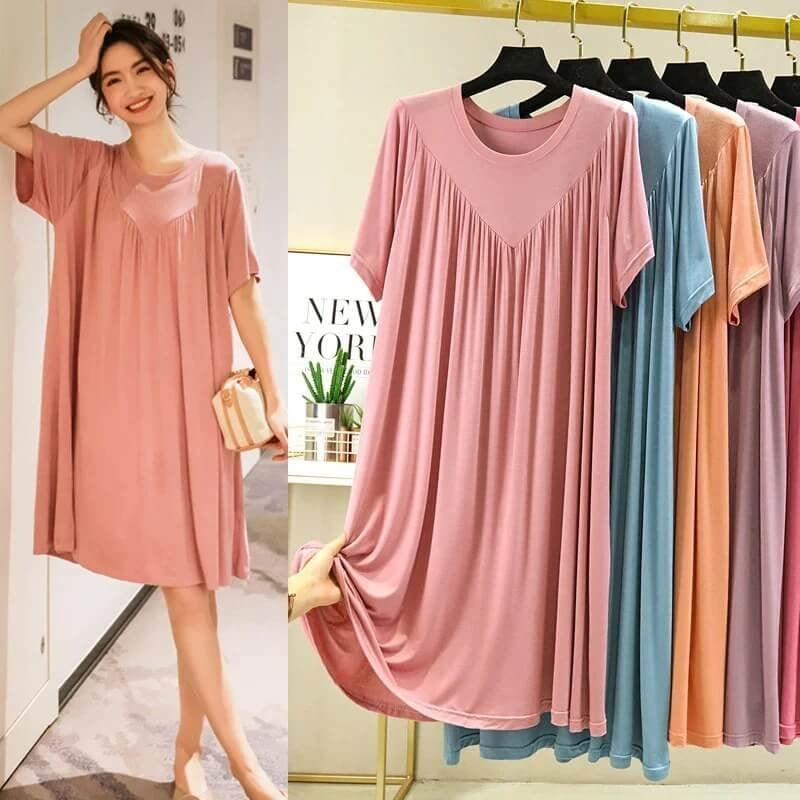 Pijama holgado de manga corta ultra suave y cómodo-ES