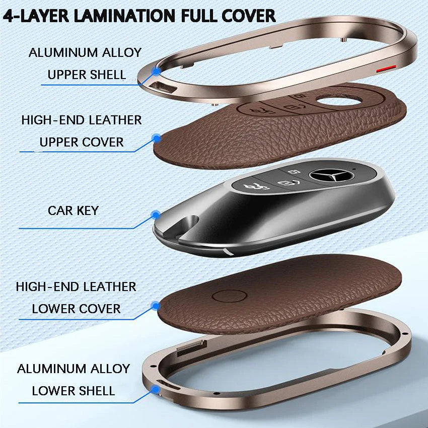 🔥Personalizado según el modelo de tu coche🔥Protección de llave de coche (se adapta a todos los modelos SUV y sedán)-ES