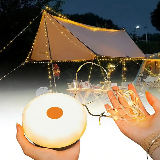 Kamp Lamp™💡 Uvlačiva lampa od 10 metara 🔋 Trajanje baterije 8 sati 🌈 Više postavki boja ⚙️ Postavlja se za nekoliko sekundi-HR