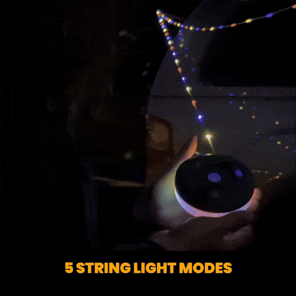 Camp Lamp™💡 10-metrová výsuvná reťazová lampa 🔋 8-hodinová výdrž batérie 🌈 Viacero nastavení farieb ⚙️ Nastavenie za pár sekúnd-SK
