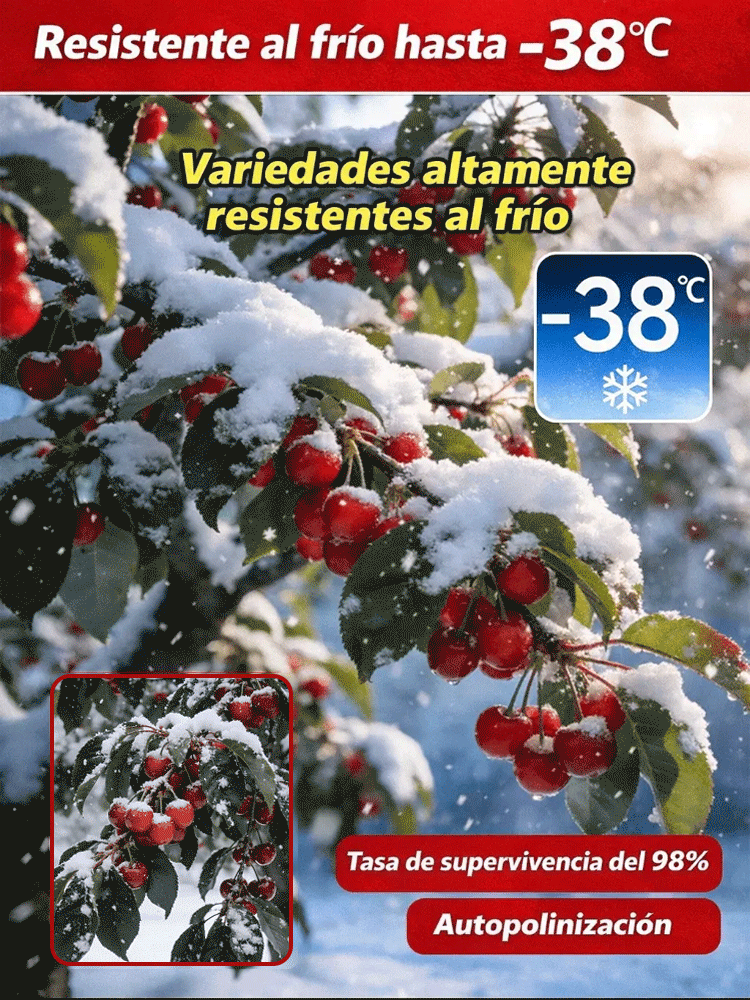 Plántula de cerezo que da frutos el mismo año, fructificación rápida-ES