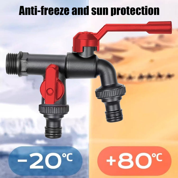 [Kupite 1, dobijte 1 gratis] 🏠❄️Zimska slavina protiv smrzavanja, otporna na hladnoću do -30°, s jednim ulazom i dva izlaza, dostupna za unutarnju i vanjsku upotrebu