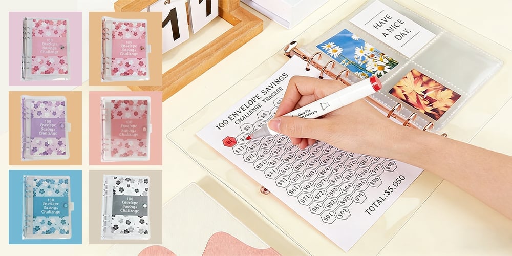 100 dienų taupymo iššūkio aplankas-LT