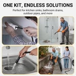 💧 Trisluoksnė, neplyštanti žarna – PVC ir nerūdijančio plieno. Universali jungtis, lengvas montavimas. Puikiai tinka intensyviam valymui! 🚿🔧-LT