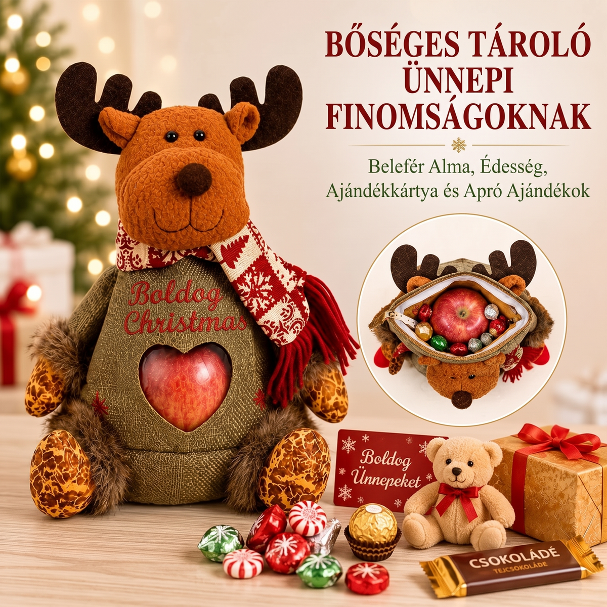 🎄🎁 Paskutinę dieną taikoma 49 % nuolaida! Kalėdiniai dovanų maišeliai su užtrauktukais – šventinis pakavimas 🎅✨-LT