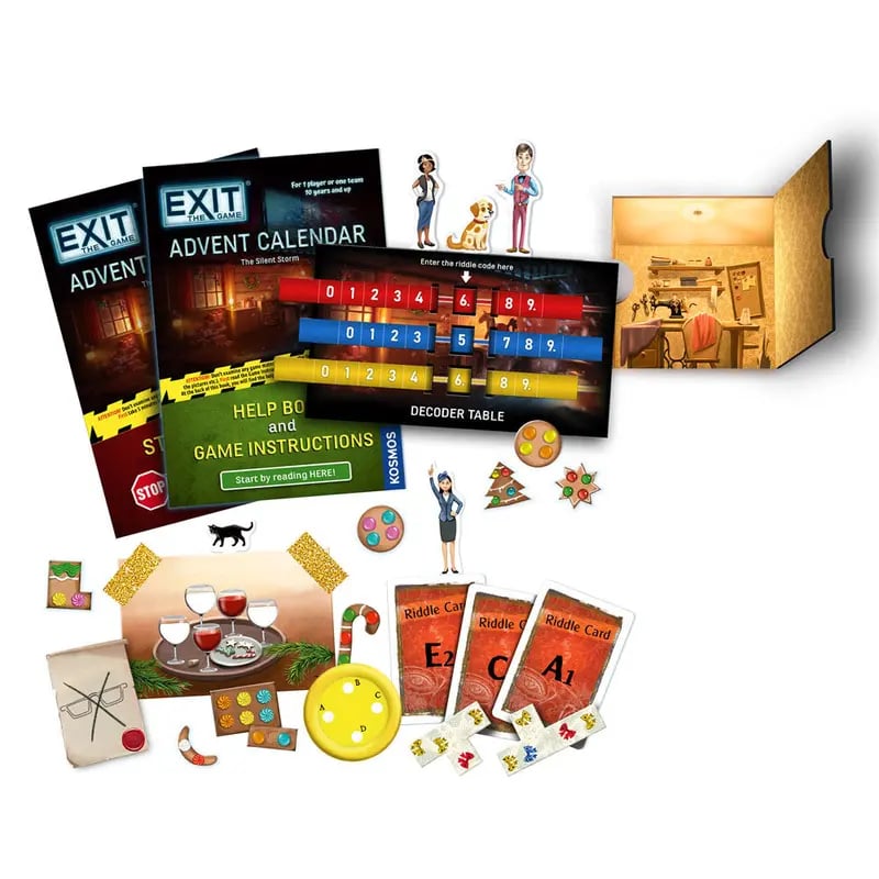 ⏰ PASKUTINĖ DIENA SU 50 % NUOLAIDA – 🎄 Pabėkite iš dirbtuvių! Advento kalendorius – 🗝️✨ 24 dienos galvosūkių nuotykių ir pramogų 🔥-LT