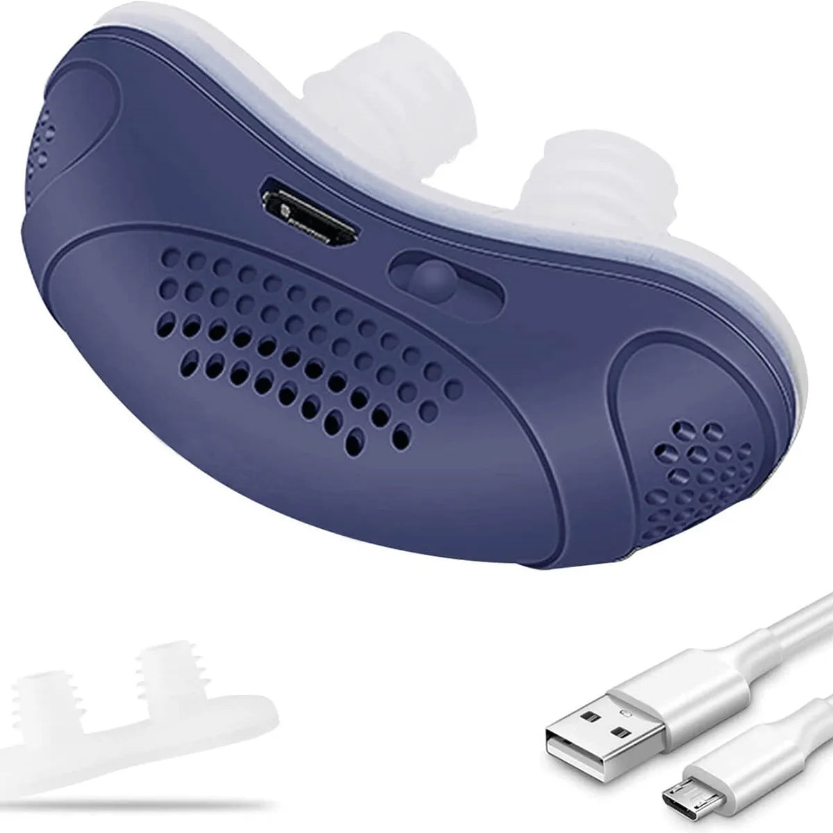 Νέα μίνι συσκευή CPAP χωρίς λάστιχο, χωρίς μάσκα, αναπνευστήρας κατά του ροχαλητού-GR