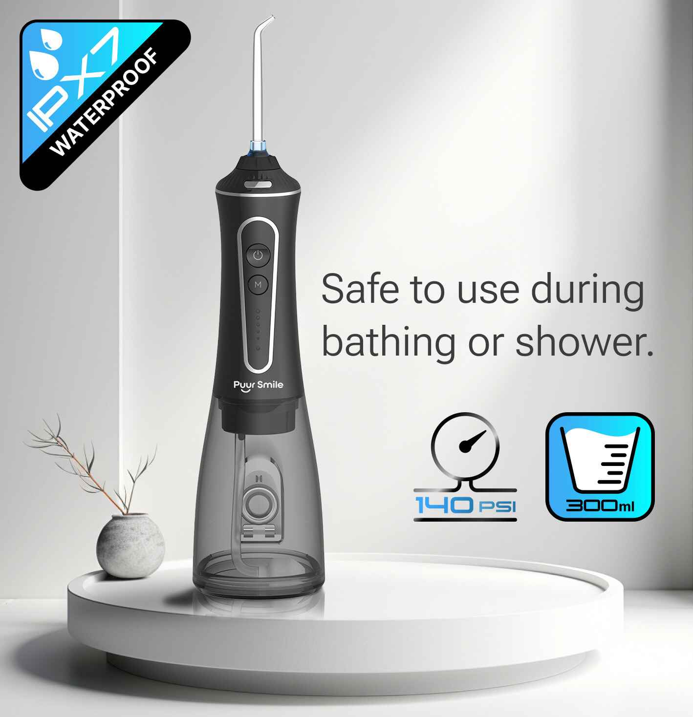 PUURSMILE ΝΕΡΟ FLOSSER – 55% ΕΚΠΤΩΣΗ ΤΗΝ BLACK FRIDAY + 4 ΔΩΡΕΑΝ ΔΩΡΑ-GR