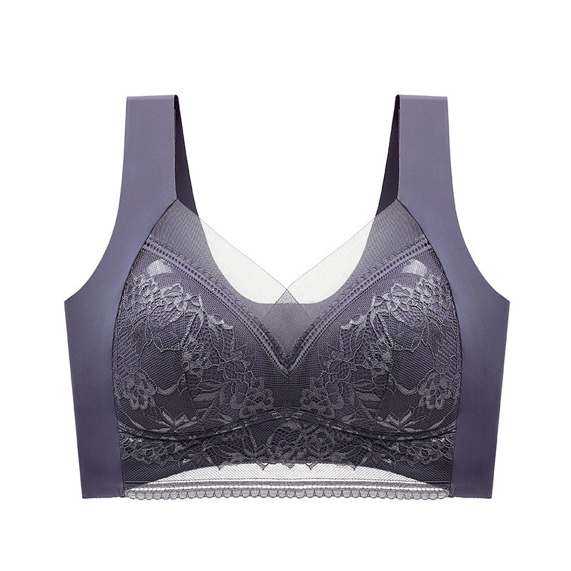 👙 Super udoben in mehak ženski čipkast modrček brez jeklenega obroča【✨1 + 1 gratis】-SI