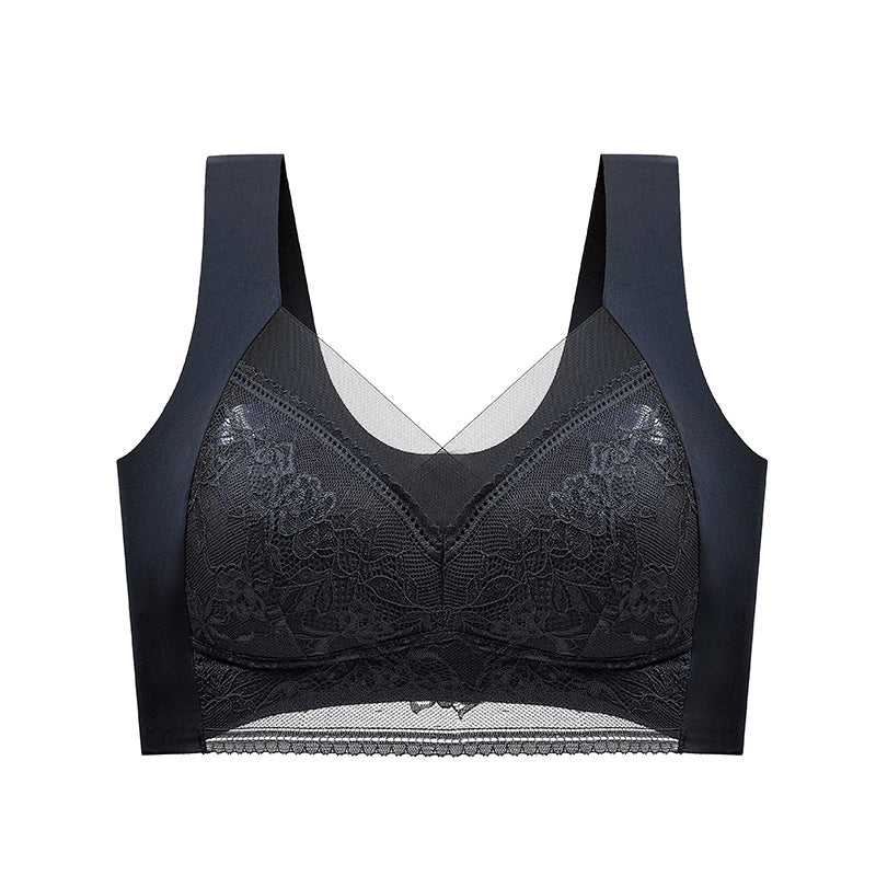 👙 Super udoben in mehak ženski čipkast modrček brez jeklenega obroča【✨1 + 1 gratis】-SI