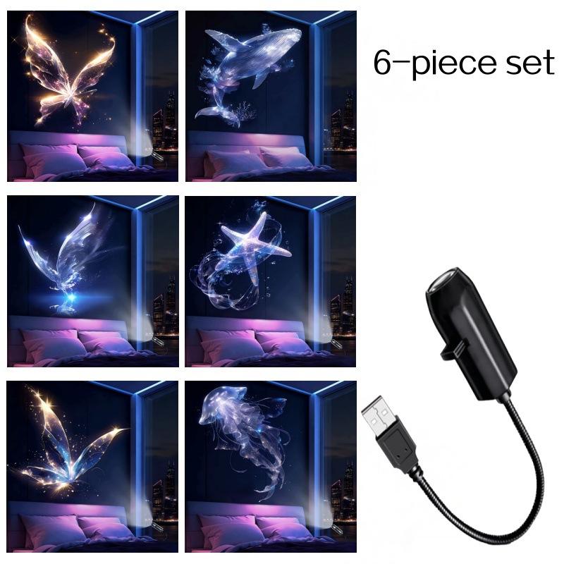 Proyector de luz nocturna USB con galaxia y luna 🥳🥳-ES