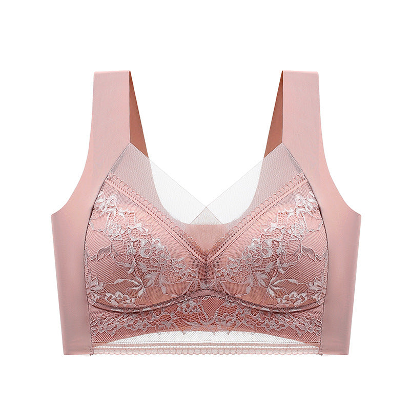 👙 Super udoben in mehak ženski čipkast modrček brez jeklenega obroča【✨1 + 1 gratis】-SI