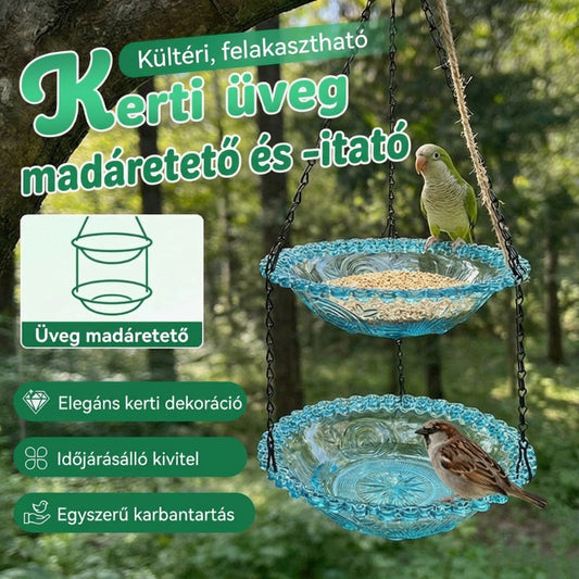 🐦Vintage viseča krmilnica za ptice in kad-SI