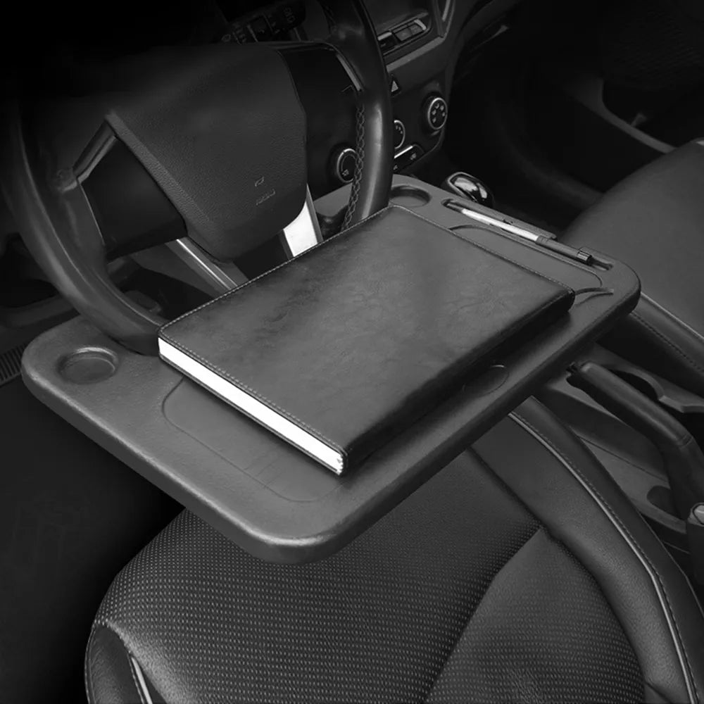 Daugiafunkcis automobilinis staliukas – vairo laikiklis, nešiojamojo kompiuterio laikiklis, maisto lėkštė ir mini automobilinis staliukas-LT