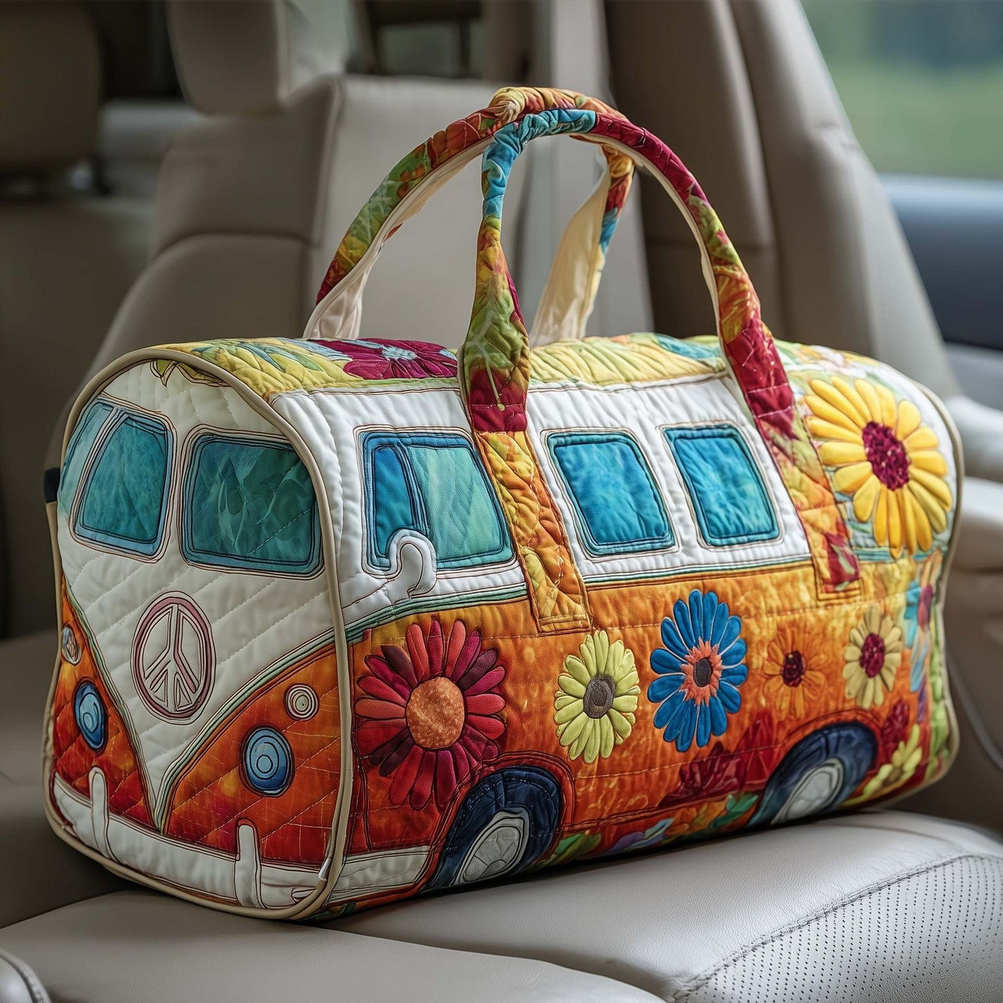 Prešita potovalna torba Hippie Van-SI