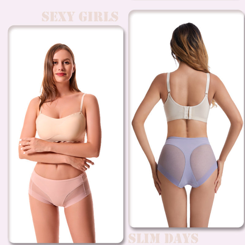 💞 Ledo šilko formuojančios kelnaitės su aukštu juosmeniu👙-LT