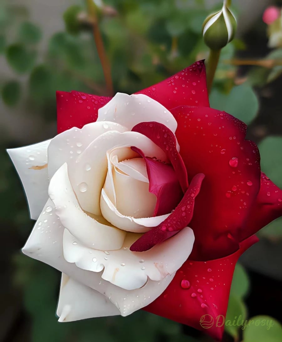 🌹 200/1000 τεμ. Σπάνιοι Δίδυμοι Σπόροι Κόκκινου και Λευκού Τριαντάφυλλου - Vibrant Garden Blooms-GR