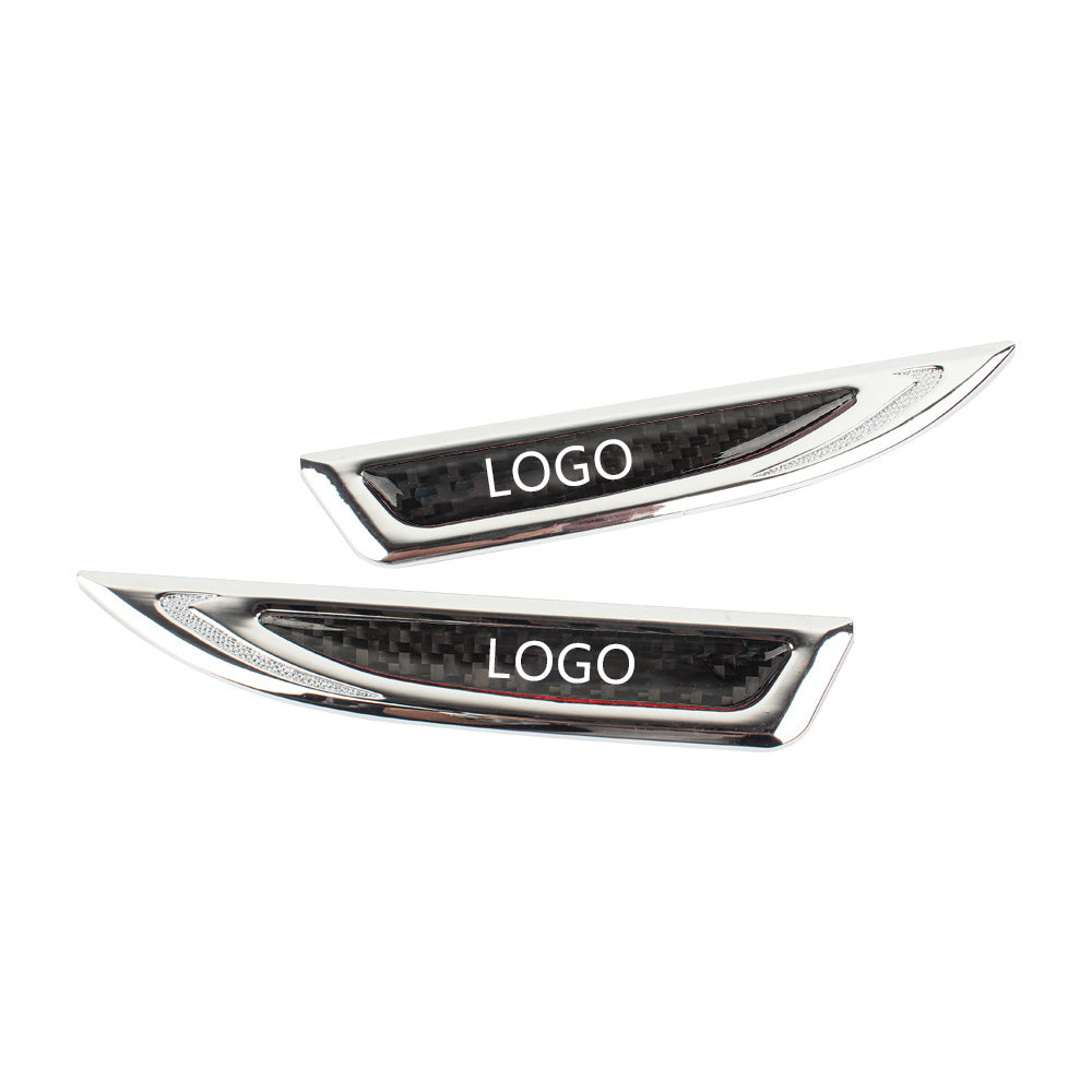 Insignia del logotipo de GM, pegatina metálica personalizable (dos piezas)-ES