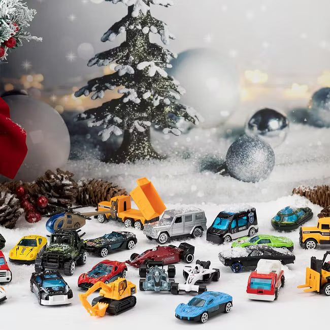 🔥Viimane päev 50% SOODUSTUST - 🚗🎁2026. aasta jõuluadvendikalender | ✨24-päevane loendurkalender valatud autode komplekt-EE
