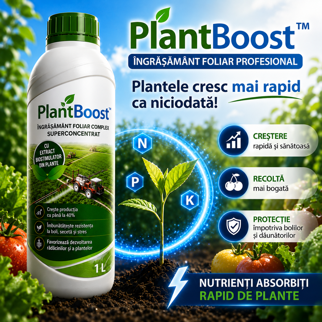 Profesionalios lapų trąšos – PlantBoost™-LT
