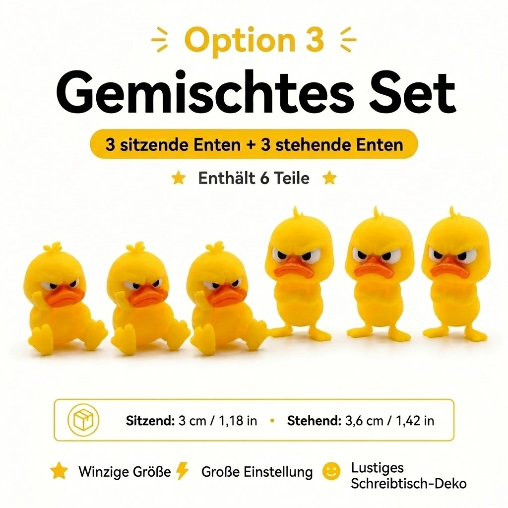 😠 Figurica ljute patke za stol – Dodajte drzak dodir svom stolu! 🐥-HR