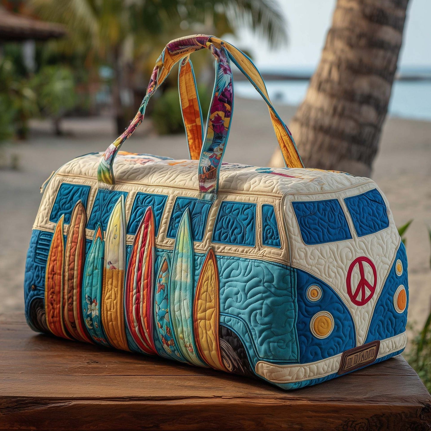 Prešita potovalna torba Hippie Van-SI