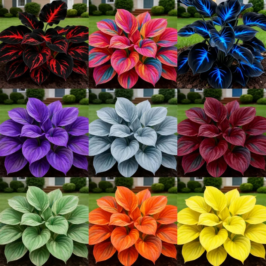 💥Oferta especial 2025 🌌Semillas de Hosta Midnight Purple Heart, una planta perenne que ama la sombra para el jardín-ES