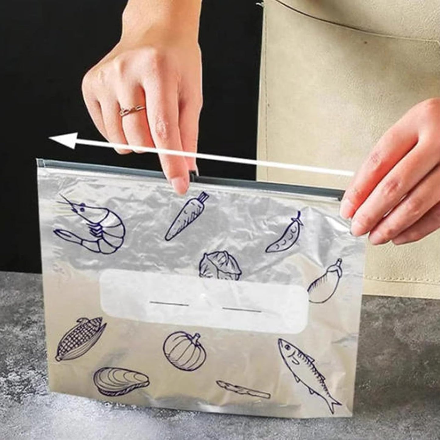 Aluminijaste vrečke za večkratno uporabo za ohranjanje svežine – novi najboljši prijatelj vaše kuhinje! 🍴✨-SI