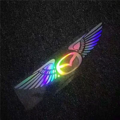 Pegatinas láser 3D de alas de ángel para coche (4 unidades)-ES