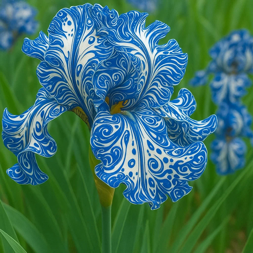 ⚜️Redka, visoka bradata perunika (vrhunska sorta s korenikami)-SI