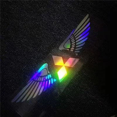 Pegatinas láser 3D de alas de ángel para coche (4 unidades)-ES