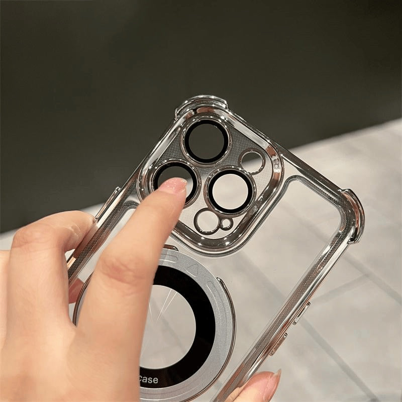Apsauginis „iPhone“ dėklas su magnetiniu laikikliu ir apsauga nuo kritimo-LT