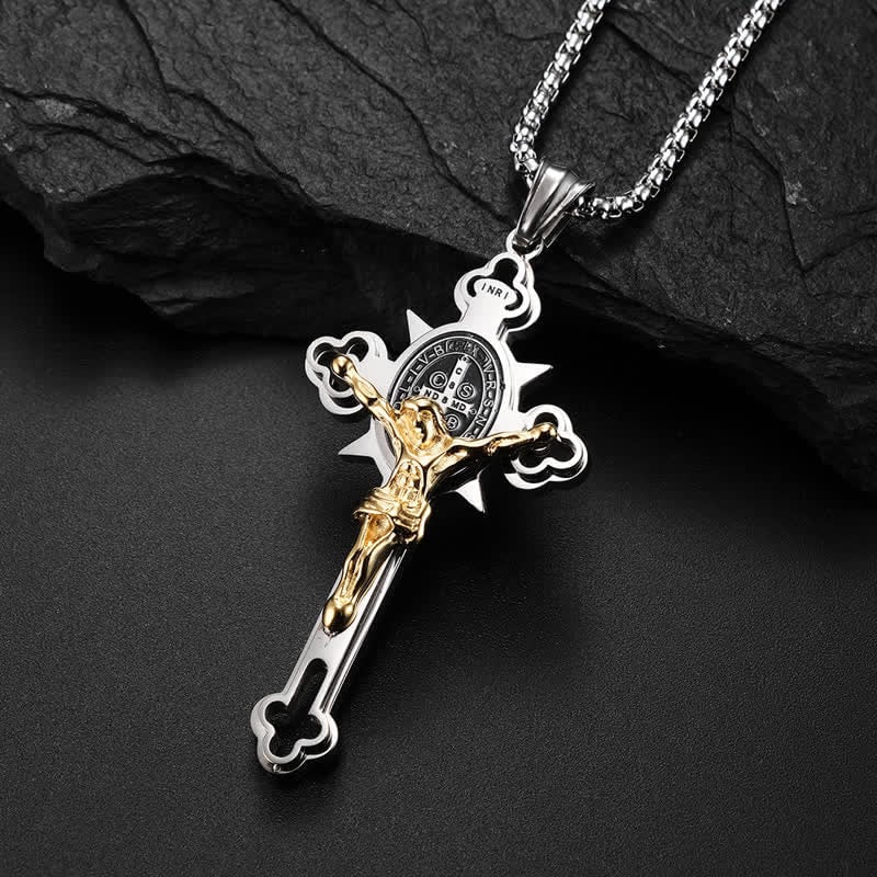 ✨Σταυρό μενταγιόν – 🙏Ευχές σε όσους το φορούν-GR