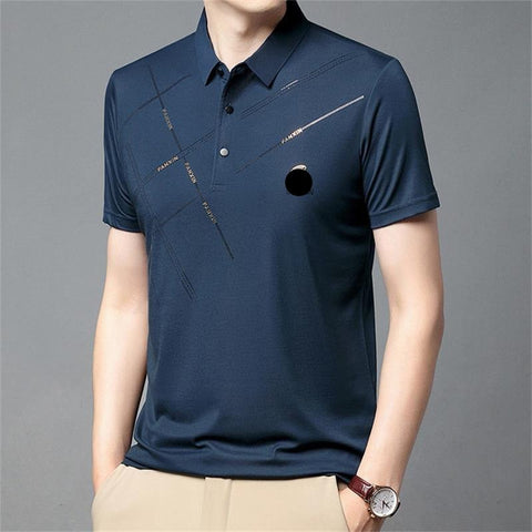 ✨Camisa elástica de seda helada para hombre-ES
