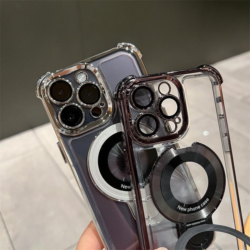 Apsauginis „iPhone“ dėklas su magnetiniu laikikliu ir apsauga nuo kritimo-LT
