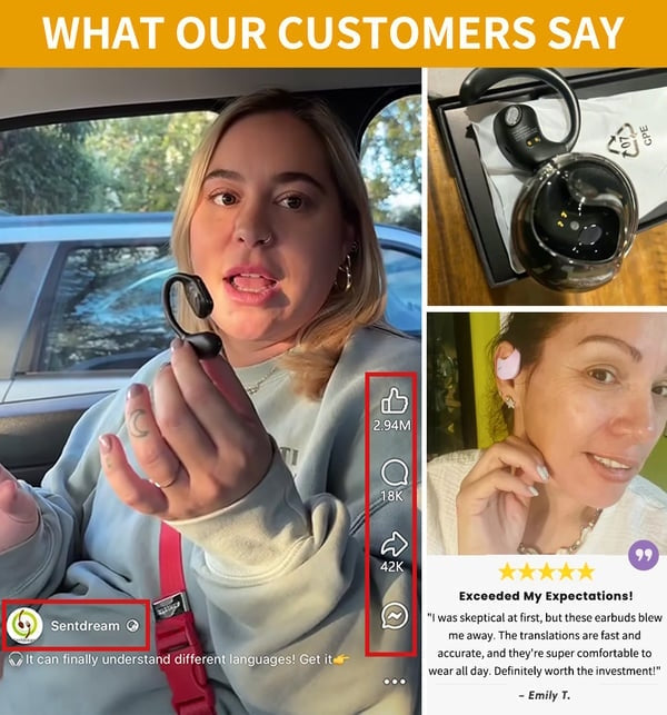 🏆 Best Seller Número 1 ⏰ Último día 💎 Auriculares inalámbricos OWS Bluetooth 5.4 con traducción IA (para iOS y Android)-ES