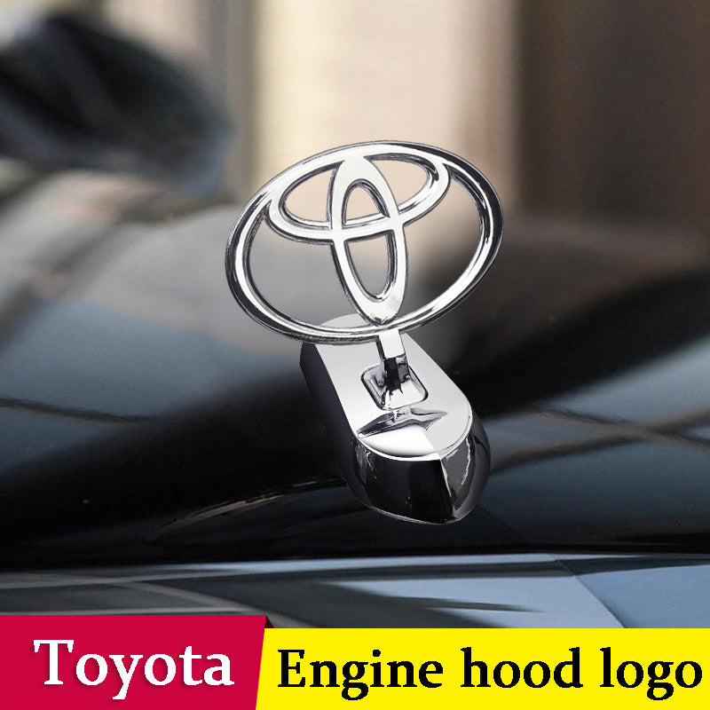 Decoración de modificación de coche con logotipo de capó-ES