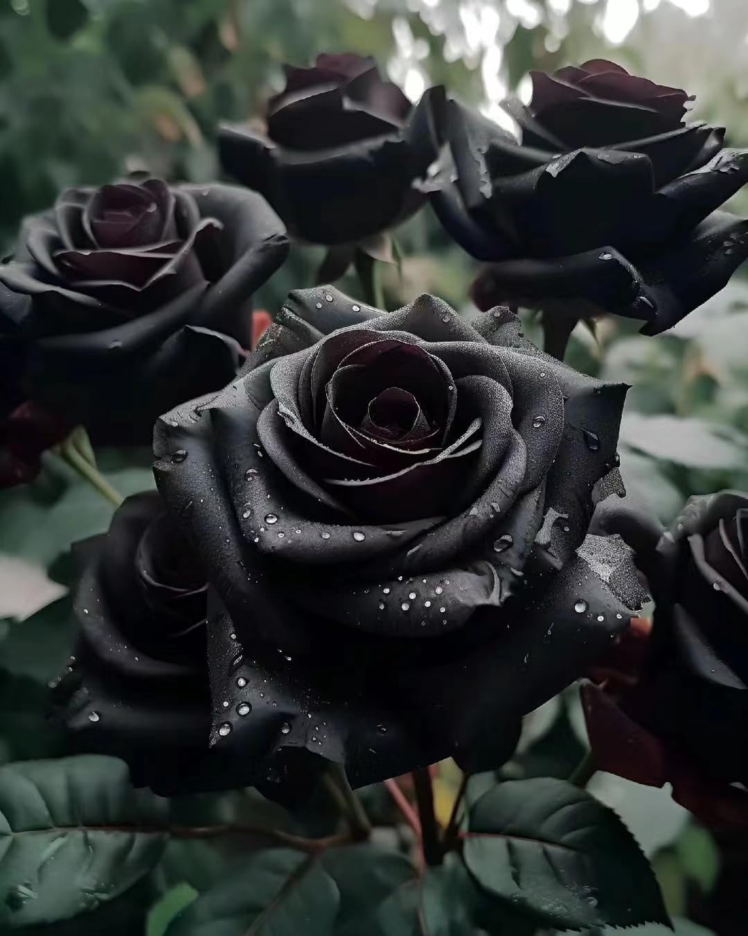 Semillas de rosa negra raras para plantar, variedad tradicional, no transgénicas. Más de 200 hermosas semillas de flores para el jardín de casa. Bonsái.-ES