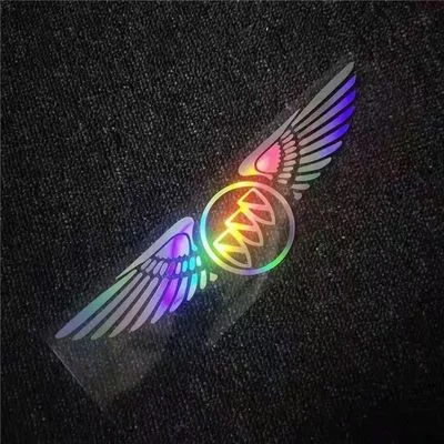 Pegatinas láser 3D de alas de ángel para coche (4 unidades)-ES