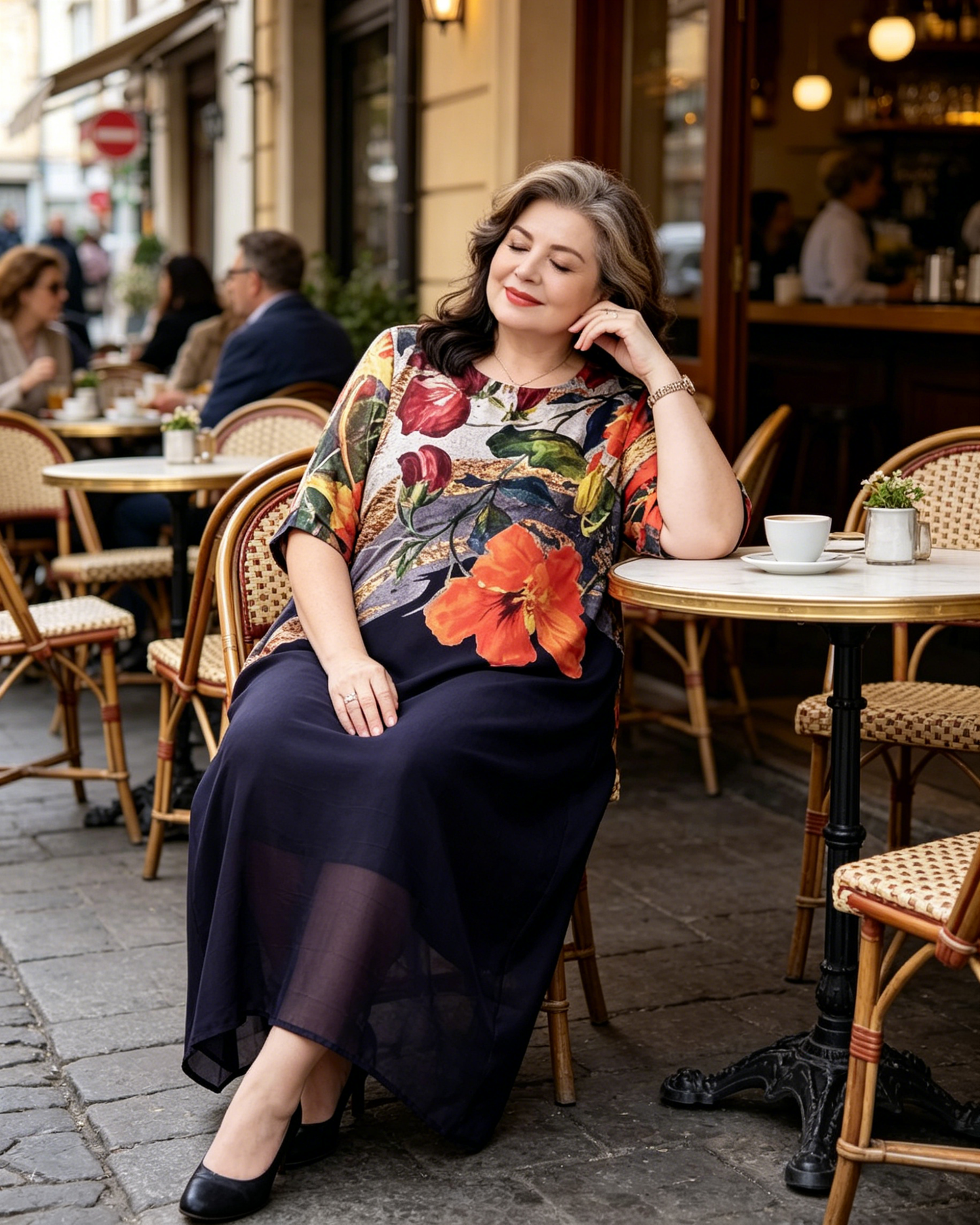 👗Κομψά φλοράλ φορέματα για γυναίκες σε μεγάλα μεγέθη-GR