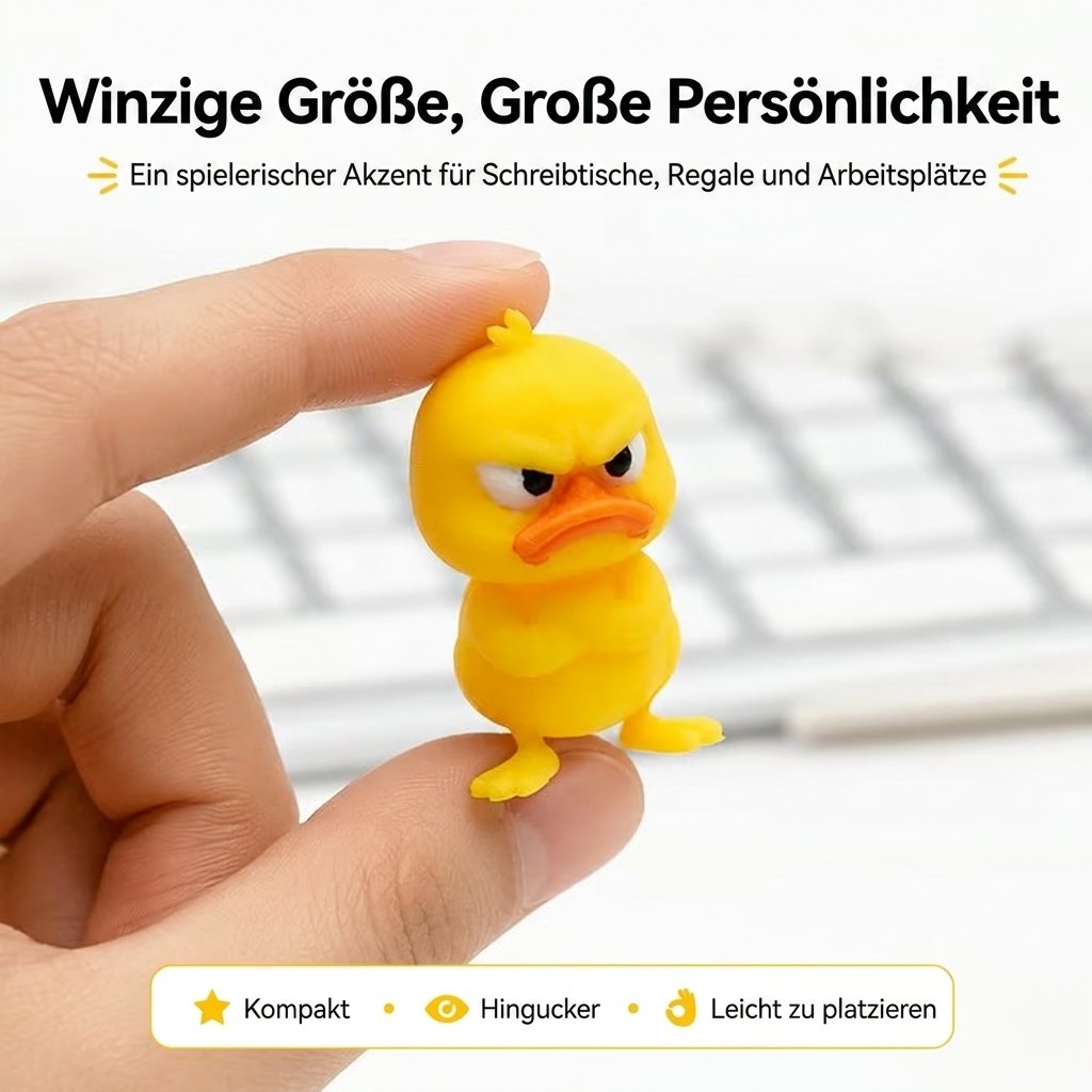 😠 Figurica ljute patke za stol – Dodajte drzak dodir svom stolu! 🐥-HR